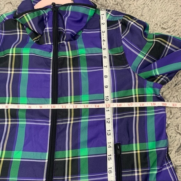 Lauren Ralph Lauren Active Plaid Full Zip Jacket - Picture 12 of 13